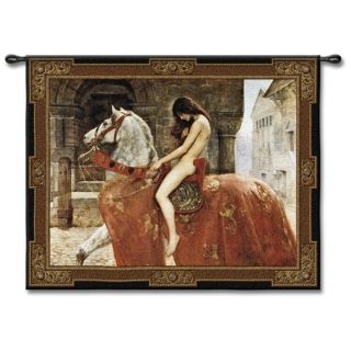 Lady Godiva 53" Wide Wall Tapestry   #J8893