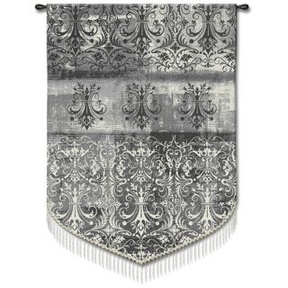 Abstract Damask Pearl 63" High Wall Hanging Tapestry   #J9010