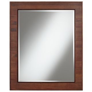 Wood Plank 34" High Wall Mirror   #X0583