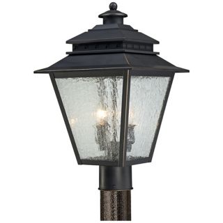 Quoizel Carson 11" Wide Weathered Bronze Outdoor Post Light   #W2365
