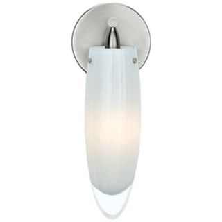 LBL Icicle Nickel Opal Glass 11 1/2" High Wall Sconce   #X6406