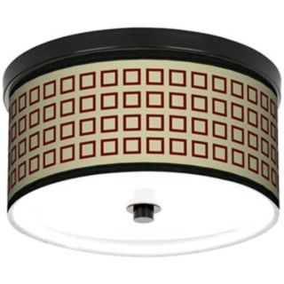Simply Squares 10 1/4" Wide CFL Bronze Ceiling Light   #K2833 K8642
