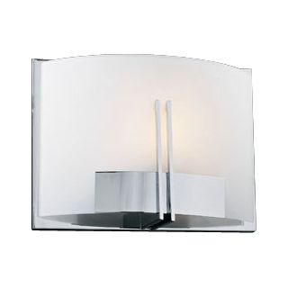 Frost Glass and Chrome 12" Wide ADA Wall Sconce   #H4019