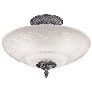 Americana Flower and Vine 14" Wide Ceiling Light   #12096