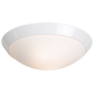 White Finish 15" Wide Ceiling Light Fixture   #12411