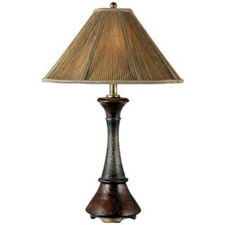 Aged Wood Table Lamp   #15274