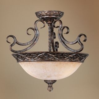 French Bronze 19" Wide Ceiling Light Fixture   #59951