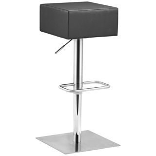 Zuo Butcher Black Adjustable Height Bar or Counter Stool   #T2533