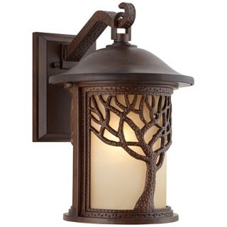 Bronze Mission Style Tree 15 High Outdoor Wall Light   #W8314