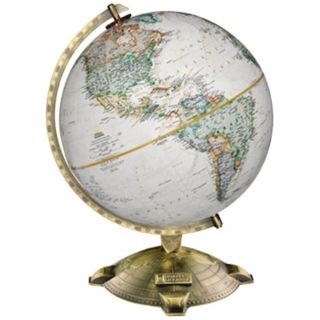 Allanson Brown Ocean 17" High National Geographic Globe   #W2919