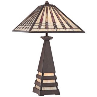 Quoizel Tiffany Style 24" High Table Lamp   #R7597