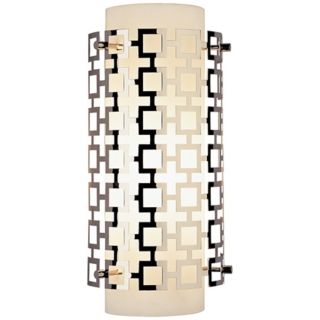 Jonathan Adler Parker Collection 15" High Nickel Wall Sconce   #H0683