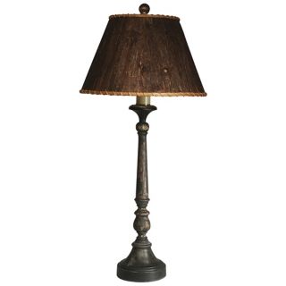 Cabin Lodge Wood Buffet Table Lamp by The Natural Light   #F9408