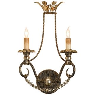 Currey and Company Anise 17" High Plug In Wall Sconce   #P3841