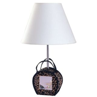 Animal Print Purse with Mirror Table Lamp   #05356