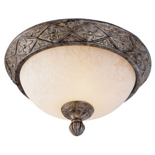 French Bronze 19" Wide Ceiling Light Fixture   #59951