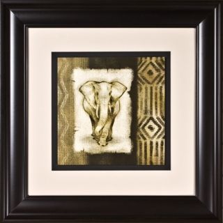 Elephant II Print Under Glass 21" Square Wall Art   #H1919