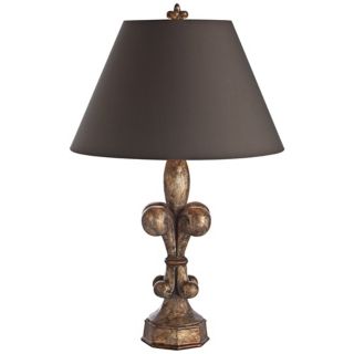 Orlando 28" High Distressed Gold Table Lamp   #W4212