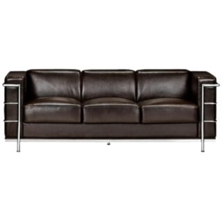 Zuo Fortress Collection Espresso Leather Sofa   #G4399