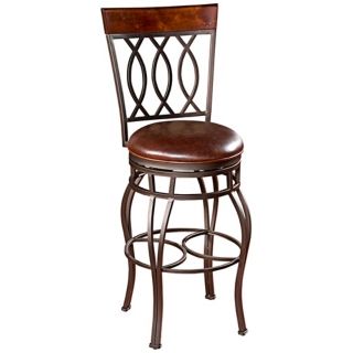 American Heritage Bella 30" Bourbon Leather Bar Stool   #X0763