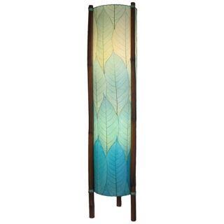 Eangee Hue Series Sea Blue Cocoa Leaves Tower Floor Lamp   #M2155