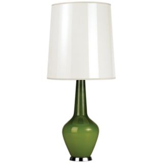 Jonathan Adler Capri Tall Green Glass Table Lamp   #J1770