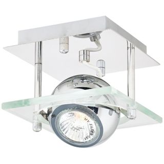 Pro Track Orb Chrome and Glass 5" Wide Ceiling Light   #R5962