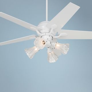 52" Casa Optima White Tapered Blades Ceiling Fan with Light   #86645 32431 M3630 20998