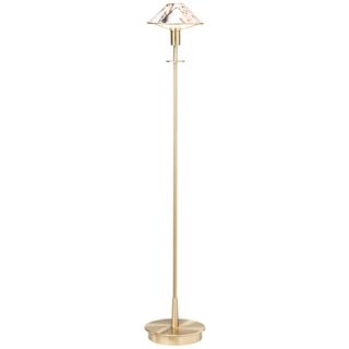 Holtkoetter Brushed Brass Marble Glass Floor Lamp   #J0512