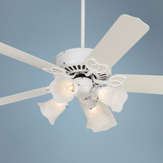 52" Lexington White Marbleized Scalloped 4 Light Ceiling Fan   #16547 26881 88760