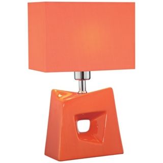 Lite Source Cynthia Orange Contemporary Table Lamp   #V7205