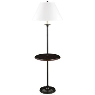 Wallis Mission Bronze Floor Lamp with Tray Table   #V0547