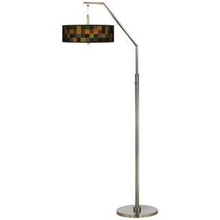 Pixel Forest Giclee Shade Arc Floor Lamp   #H5361 K8007