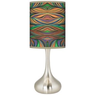 Exotic Peacock Kiss Table Lamp   #K3334 V5919