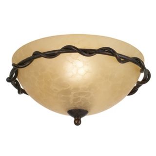 Italian Bronze Pull Chain Ceiling Fan Light Kit   #84671