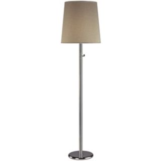 Robert Abbey Chica Polished Nickel and Taupe Floor Lamp   #F4911