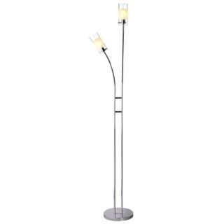 Lite Source Frosted Shade Cylinder Floor Lamp   #51055