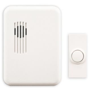 Modern White Finish Wireless Plug In Door Chime   #K6419