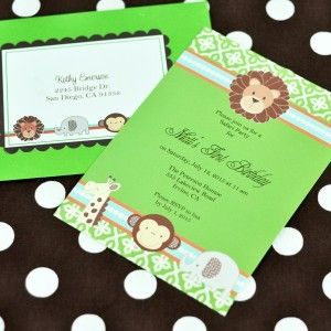 Birthday Party Themes on Cute Elephant Themed Baby Shower Invitation Perfect For Either Girl Or