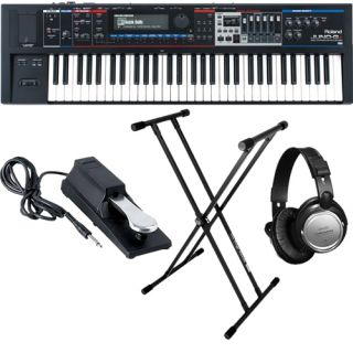 Roland Juno Gi 61 Key Synthesizer Keyboard Key Essentials Bundle