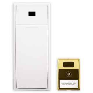 Basic Series White Mechanical Door Chime with Viewer   #K6206