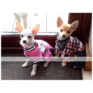 USD $ 13.79   Plaid Shirt with Denim Style Jeans for Dogs (XS XL
