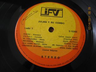 Julian Y Su Combo Killer Afro Colombian LP Salsa
