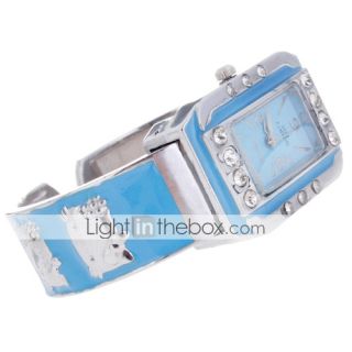 USD $ 3.88   Beautiful Bracelet Style Ladys Crystal Wrist Watch,