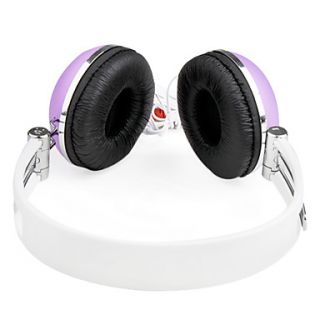 High quality Stylish 90°Swivel Headphones with Microphone (Purple