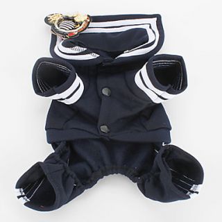 EUR € 12.87   navy stil outfit med Pin Badge för hundar (XS XL