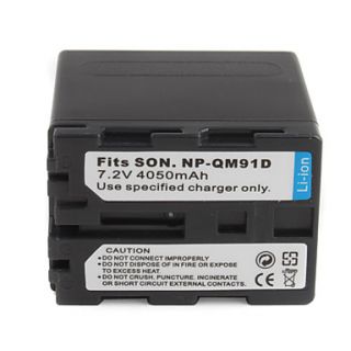 4050mah batería de la cámara NP QM91D para Sony DCR DVD101, 201, 301