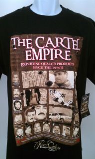 Cartel Empire Real Colors T Shirt New Med 3X El Chapo Guzman