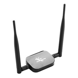 EUR € 27.59   wireless usb dupla antena rede (preto), Frete Grátis