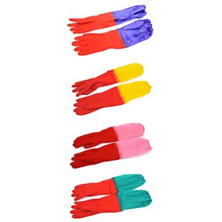 des gants en caoutchouc imperméables prolongées (couleurs assorties